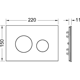 Кнопка смыва Tece Loop Modular 9240679 рубиновая