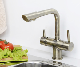 Смеситель для кухни под фильтр WasserKRAFT А8037 бронза