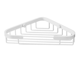 Фото Полка металлическая угловая WasserKRAFT K-733WHITE, цвет - белый