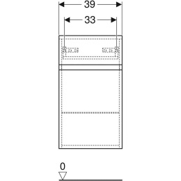 Шкаф-пенал Geberit Renova Plan, 39 х 70 см, цвет белый глянцевый, 501.921.01.1