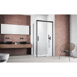Дверь душевого уголка Radaway Idea Black KDJ 140 L профиль Черный стекло прозрачное 387044-54-01L