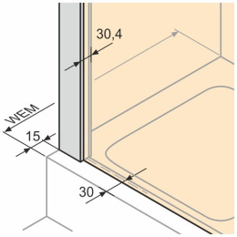 Душевой уголок Huppe X1 140102.069.321, 80 x 80 x 190 см, квадратный, дверь раздвижная