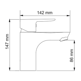 Смеситель WasserKRAFT LEINE 3503 для раковины, хром