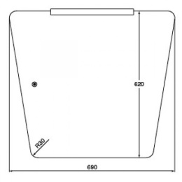 Фото Ideal Standard imagine T419567 зеркало с подсветкой