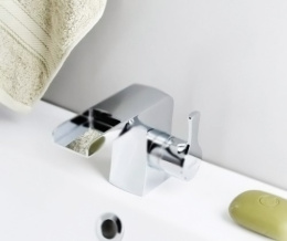 Фото Смеситель WasserKRAFTBerkel 4869 для раковины, каскадный, хром