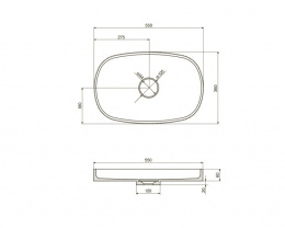 Фото NT BAGNO NT704 VIVA Раковина из искусственного камня накладная