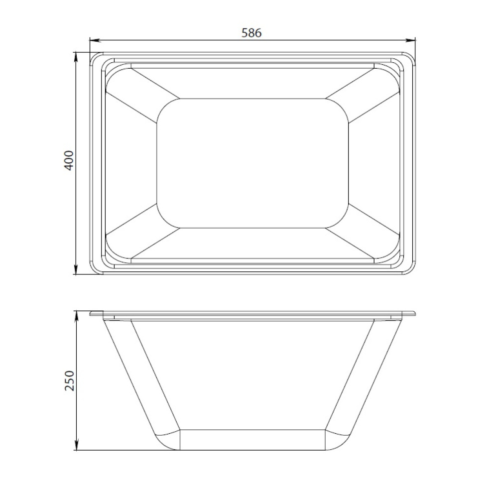 Контейнер с крышкой Am.Pm Gem (W90A-070-070W-C) белый