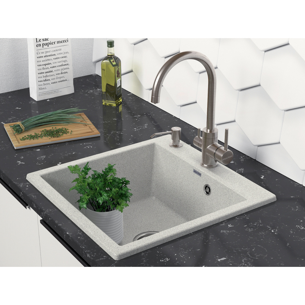 Мойка для кухни Paulmark Gera (PM205546-GR) серый