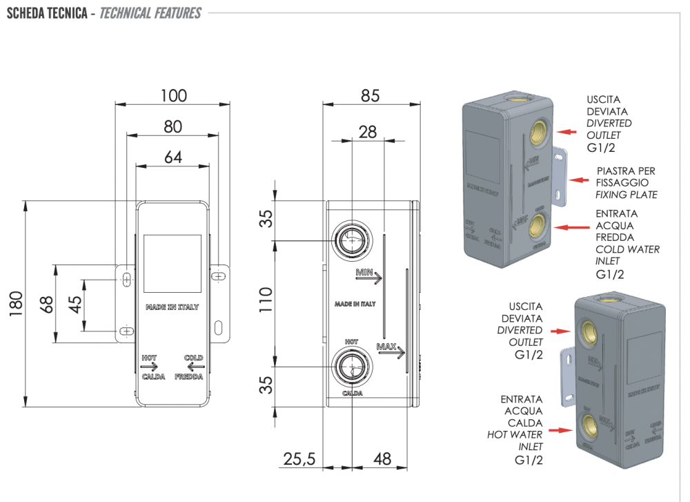 Фото Скрытая часть на 2 выхода Remer RRBOX92