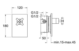Cristina Exclusive EV62651 Смеситель для душа