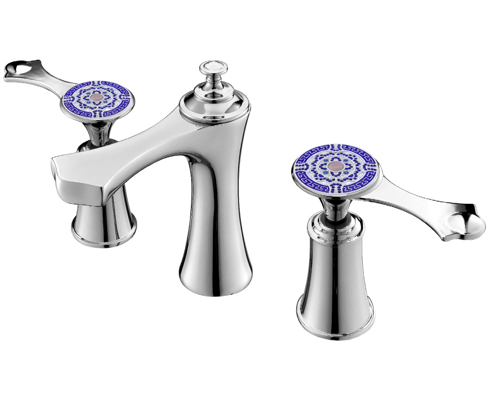 Смеситель на три отверстия Bronze de Luxe Yasmina (8003/B01) хром