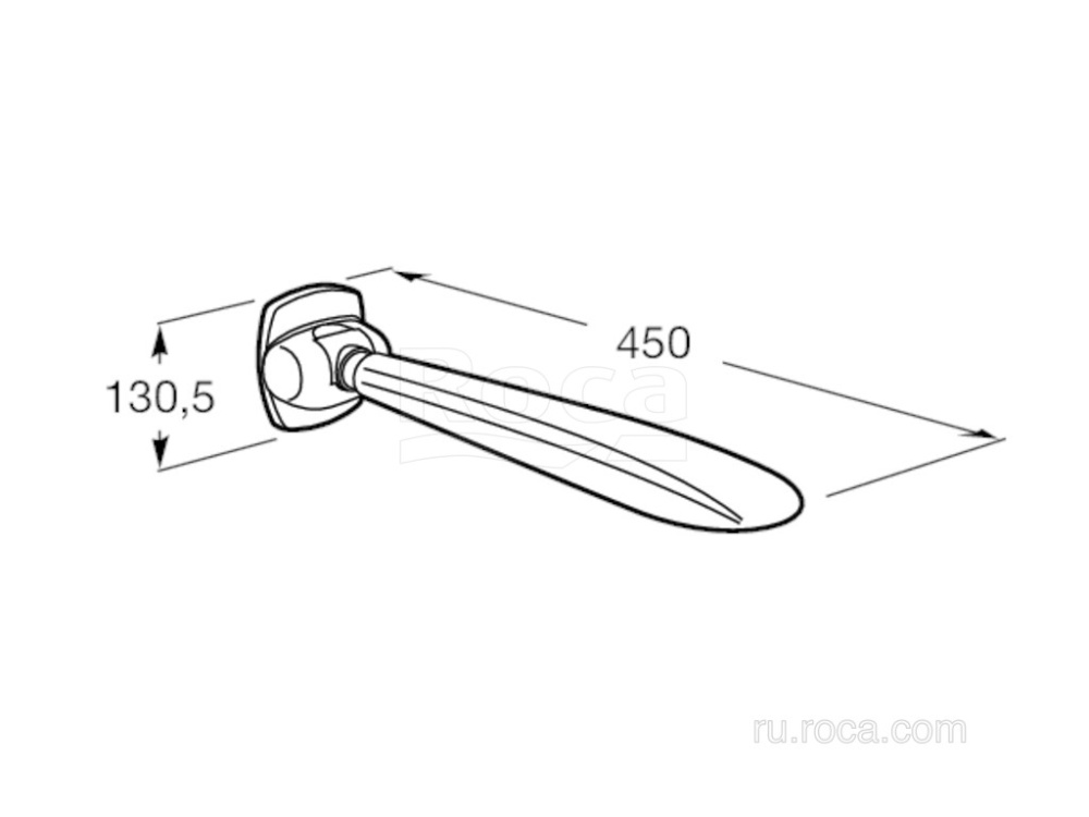 Подлокотник Roca Access Pro (816964009) белый