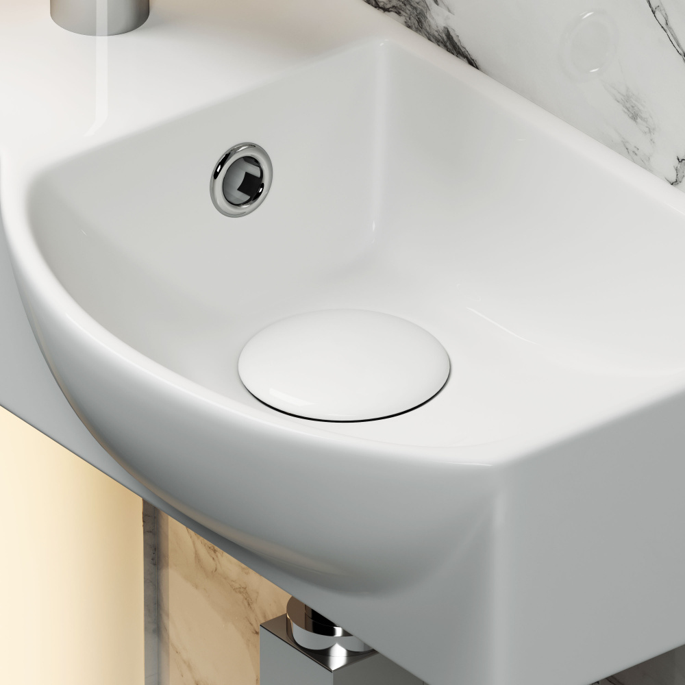 Подвесная раковина Ceramicanova Element CN6039R прямоугольная 40 см. правая