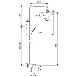 Душевая система Vidima Balance SH (BA271AA) хром