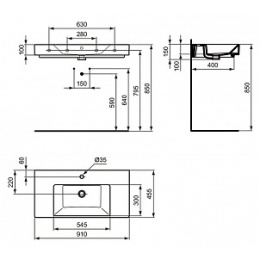 Ideal Standard Strada K078901 (90 см)