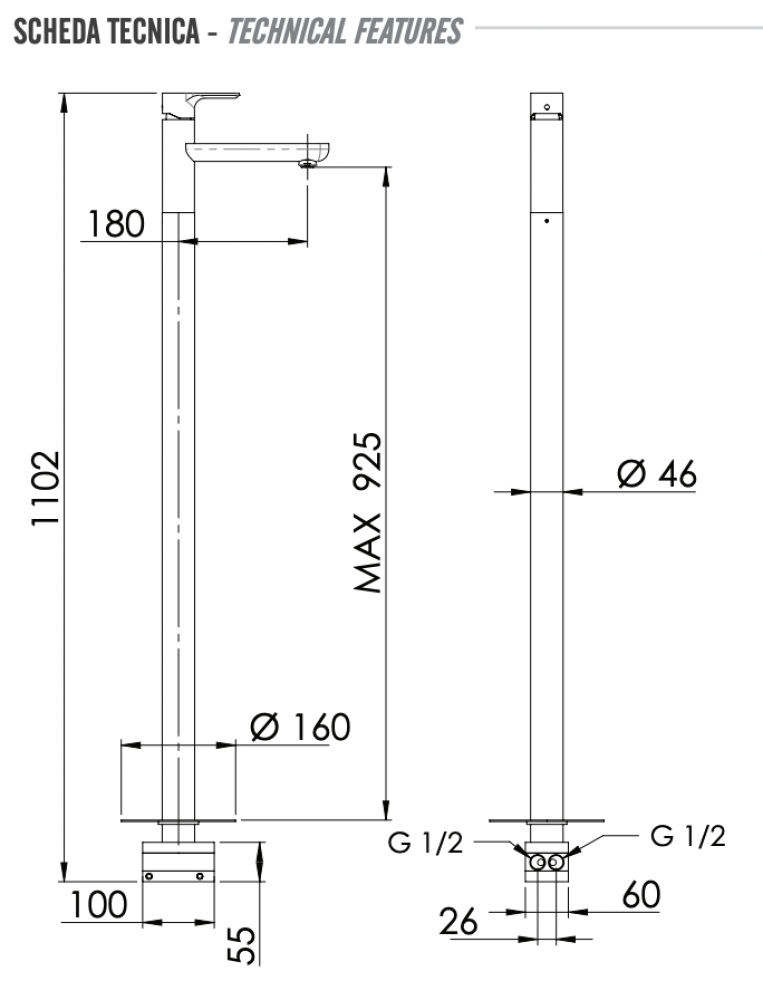 Фото Смеситель для раковины Remer Energy EY18