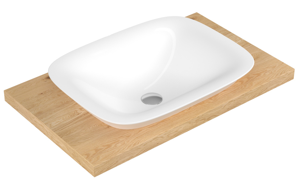 Фото Serel Hera HR33DXS110H Раковина для установки в столешницу 46x60 см