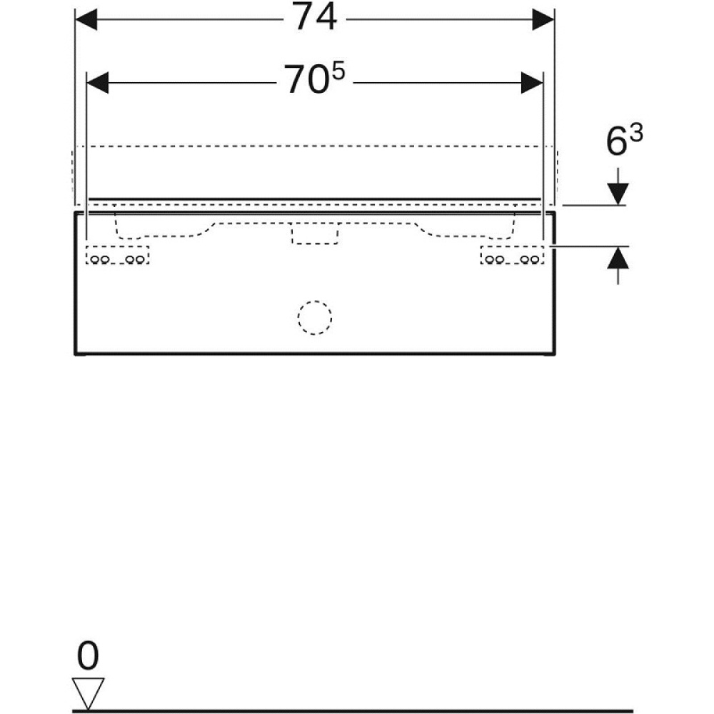 Geberit iCon 841277000 Тумба для раковины, с ящиками выдвижными