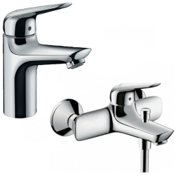 Фото Комплект смесителей Hansgrohe Novus (71030000/71040000) хром
