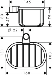 Мыльница-короб 42066000 Hansgrohe Axor Montreux