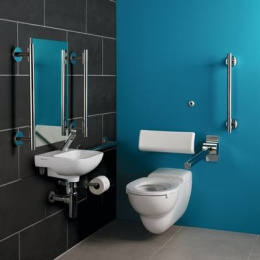 Комплект раковины для инвалидов маленький 37 см. с крепежом Ideal Standard CONTOUR S212201I37