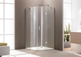 Душевой уголок Huppe Aura elegance 400801, 90 х 90 см, стекло прозрачное