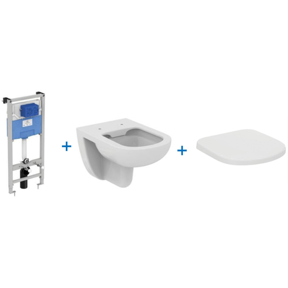 Инсталляция Ideal Standard PR0405PR: ProSys Frame 120 M R020467 с унитазом Tempo Rimless T040501, си