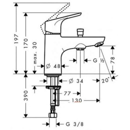 Смеситель Hansgrohe Focus 31938000 для ванны и душа