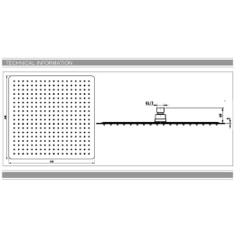 Верхний душ Villeroy & Boch Universal TVC00040240061 400 мм