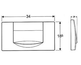 Клавиша смыва Geberit (115.222.11.1)