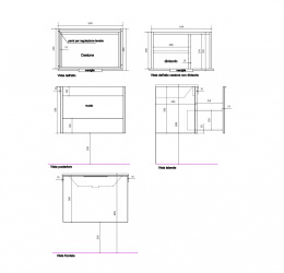 Фото Тумба GALASSIA EDEN 7241P2 подвесная под раковину 7222