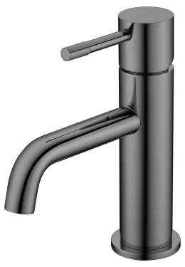 Фото Смеситель для умывальника Boheme Uno (461-SGM) антрацит глянец
