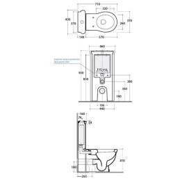 Бачок для унитаза Globo Paestum (PA137.BI+FI019) белый