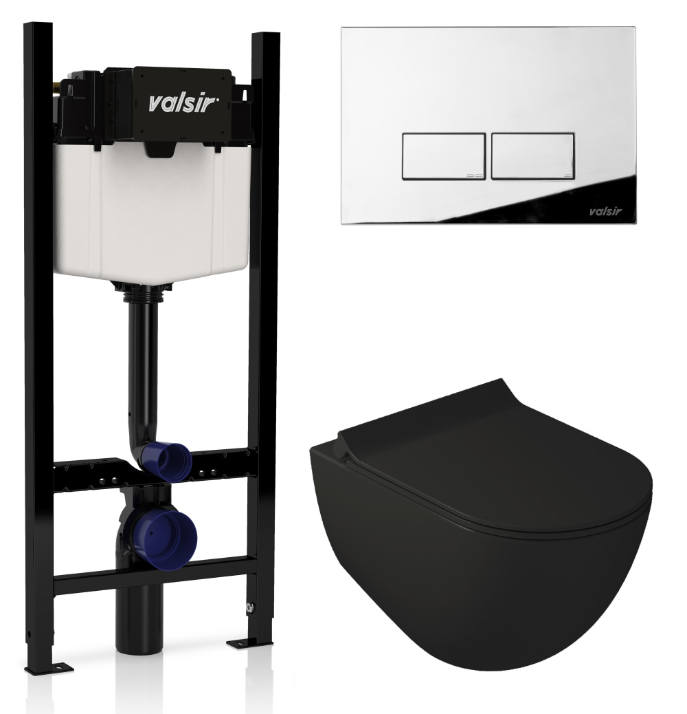 KIT VSCR 7317NEMT Slim P3 Комплект инсталляции 4 в 1, WINNER S BLOCK VS0853202, унитаз DREAM 7317NEM