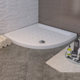 Фото Душевой поддон RGW CER 19170488-01 полукруглый керамический