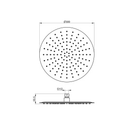 Верхний душ Wonzon&Woghand (WW-88DP04-BN) Никель