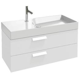 Тумба для раковины Jacob Delafon Rythmik EB1304-N18, 100 см, цвет белый глянцевый