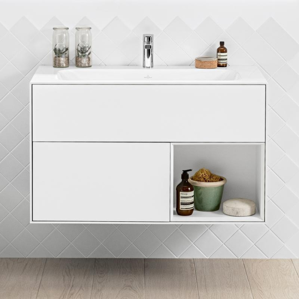 Villeroy Boch Finion F040GFMT Тумба под раковину 996х498 мм (glossy white/white matt)