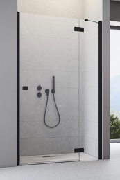 Фото Душевая дверь в нишу Radaway Essenza New DWJ 110 L профиль Черный стекло прозрачное 385015-54-01L