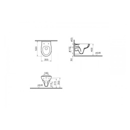 Унитаз подвесной Vitra S20 (7741B003-0075) белый