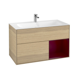 Villeroy Boch Finion G040HBPC Тумба под раковину 996х498 мм (peony matt/oak veneer)