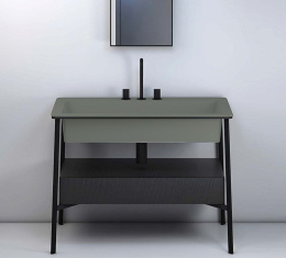 Фото Ceramica CIELO CATINO RETTANGOLE CALAR Agave/1 hole Раковина врезная 110 * 54 см (Agave)