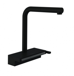 Фото Смеситель для кухни Hansgrohe Aquno Select M81 (73830670) черный матовый