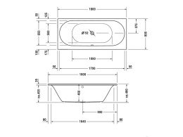 Фото Акриловая ванна 180x80 Duravit (700244000000000)