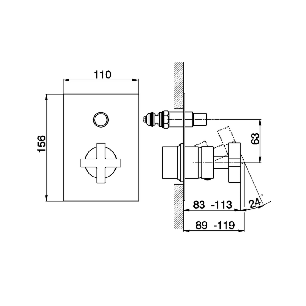 Смеситель для ванны Cisal Barcelona BA00210021, хром