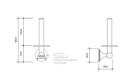Держатель запасного рулона Decor Walther Classic (0513400) хром
