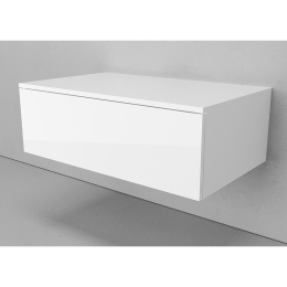 Velvex UNIQUE UNIT tpUNI.80.H27.Y-223 Тумба подвесная выс. 27, выдв. ящик, белый лед