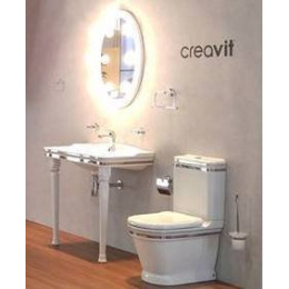 CREAVIT ANTIK AN360-00CB00E-AD00 (AN360.000A0) Чаша унитаза с биде ДЕКОР ЗОЛОТО