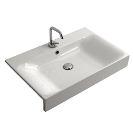 Фото Kerasan Cento 354801 Раковина полувстраиваемая на 70 см