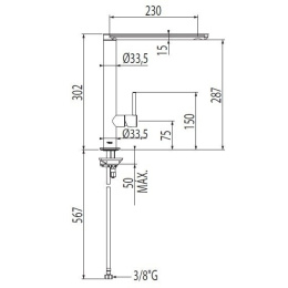 Tres Max 06248801 Смеситель для раковины